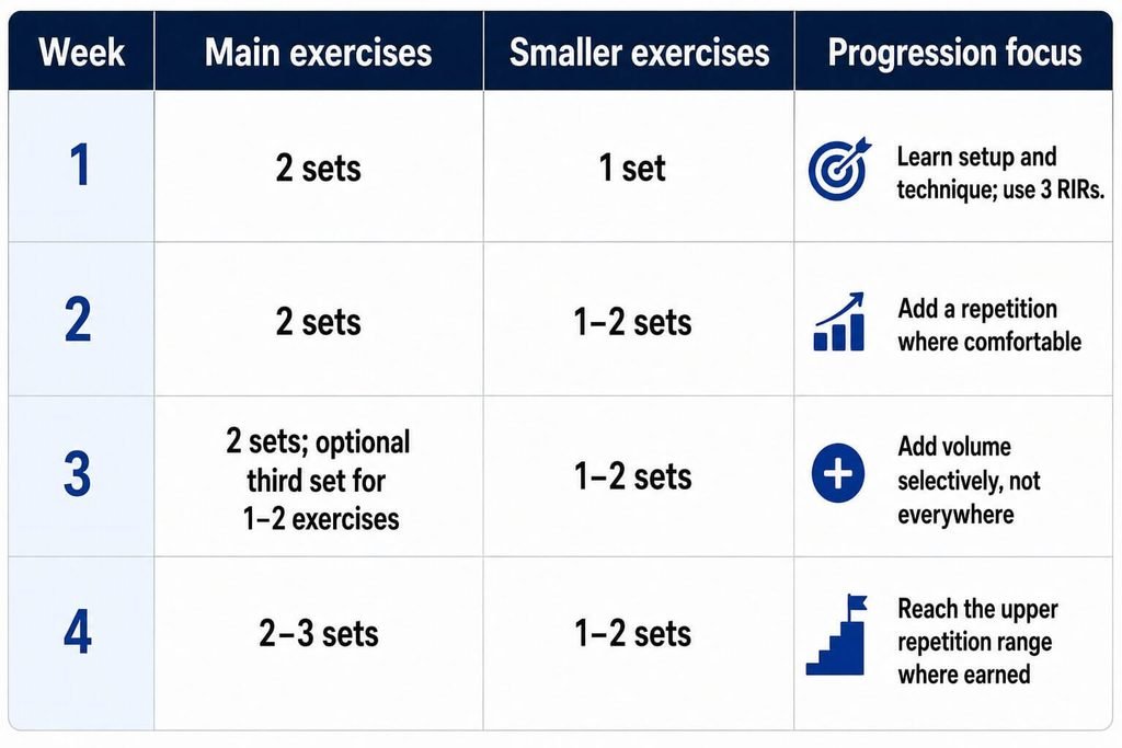 Four-Week Starting Schedule