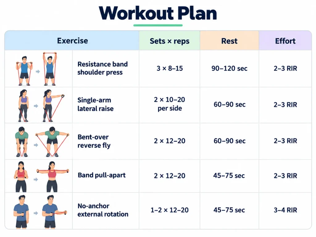 Resistance Band Shoulder Workout
