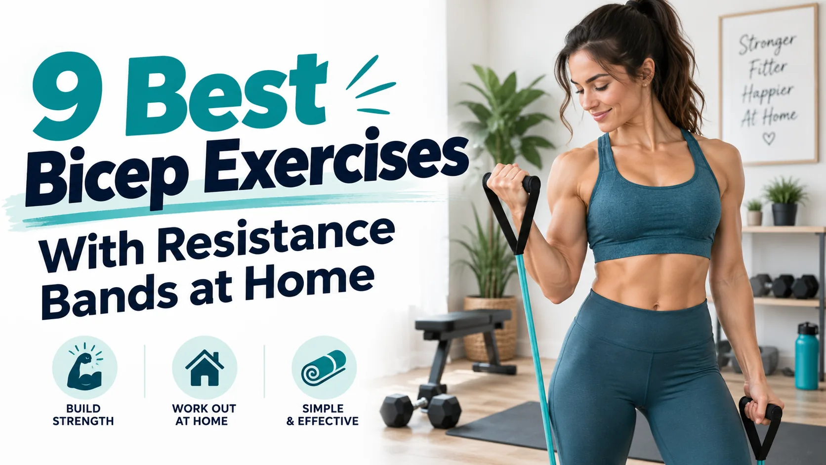 9 Best Bicep Exercises With Resistance Bands at Home