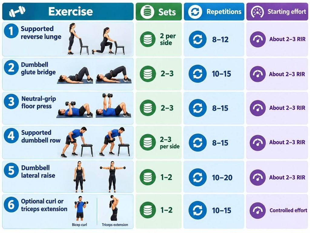 Dumbbell Workout B