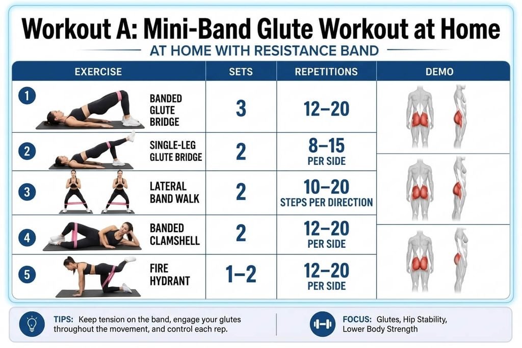 Workout A Mini-Band Glute Workout at Home