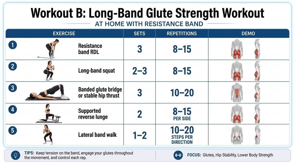 Workout B Long-Band Glute Strength Workout